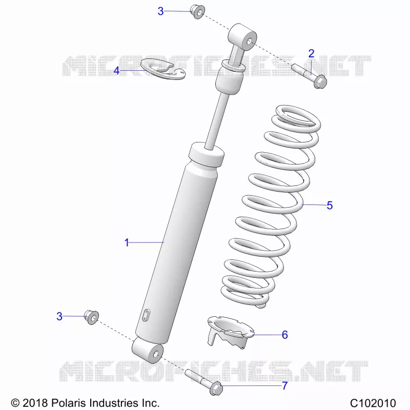 SUSPENSION, SHOCK TRASERO