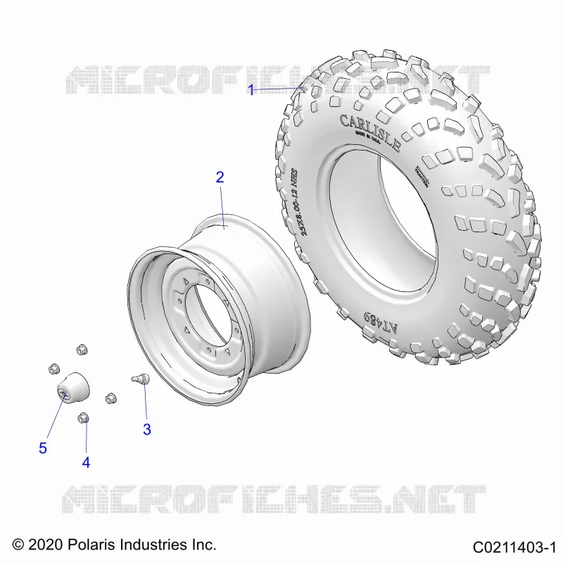 RUEDAS, FRONT TIRE