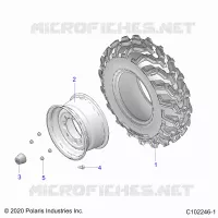 RUEDAS, FRONT TIRE