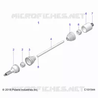 DRIVE TRAIN, TRASERO DEL EJE DE TRANSMISION