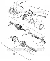 MOTOR DE ARRANQUE HURRICANE B964466 and  Intl. HURRICANE I964466 (4935733573C007)
