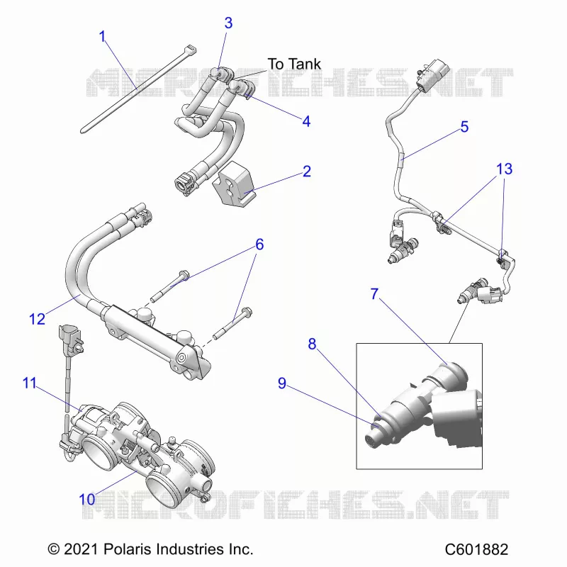 SISTEMA DE COMBUSTIBLE, RAIL, LINES AND THROTTLE BODY