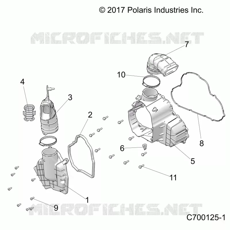 ENGINE, ALTERNADOR COVER HVAC