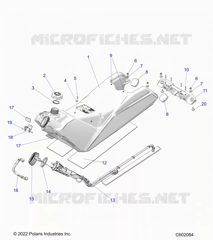 SISTEMA DE COMBUSTIBLE, FUEL TANK ASM.
