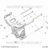 TREN, GEARCASE MOUNTING, REAR