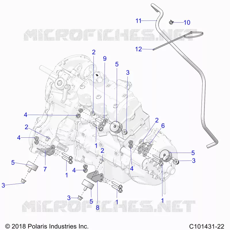 ENGINE, TRANSMISIÃ“N MOUNTING & LONG BLOCK