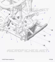 CHASSIS, MOUNTING, FRONT GEARCASE AND PARACHOQUES DELANTERA