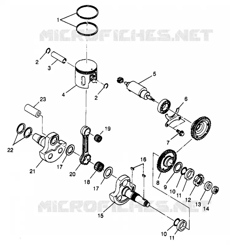 PISTÓN Y CIGÜEÑAL SCRAMBLER W967840 (4935823582C012)