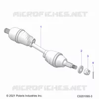 DRIVE TRAIN, HALF EJE TRASERO