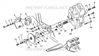 CAJA DE ENGRANAJES/FRENO and cubierta de la cadena MOUNTING XPLORER 400L W969140 (4935983598C005)