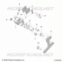 BRAKES, PINZA FRENO TRASEIRA