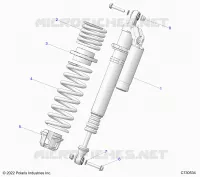 SUSPENSION, CHOQUE FRONTAL MOUNTING, STANDARD/PREMIUM
