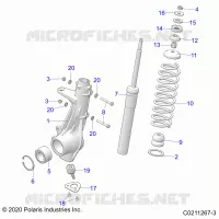 SUSPENSION, PUNTAL DELANTERO