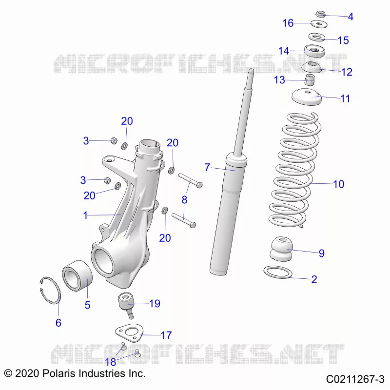 SUSPENSION, PUNTAL DELANTERO