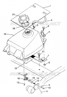 MONTAJE DEL DEPÓSITO DE COMBUSTIBLE 4X4 350L S938139 (4924342434007A)