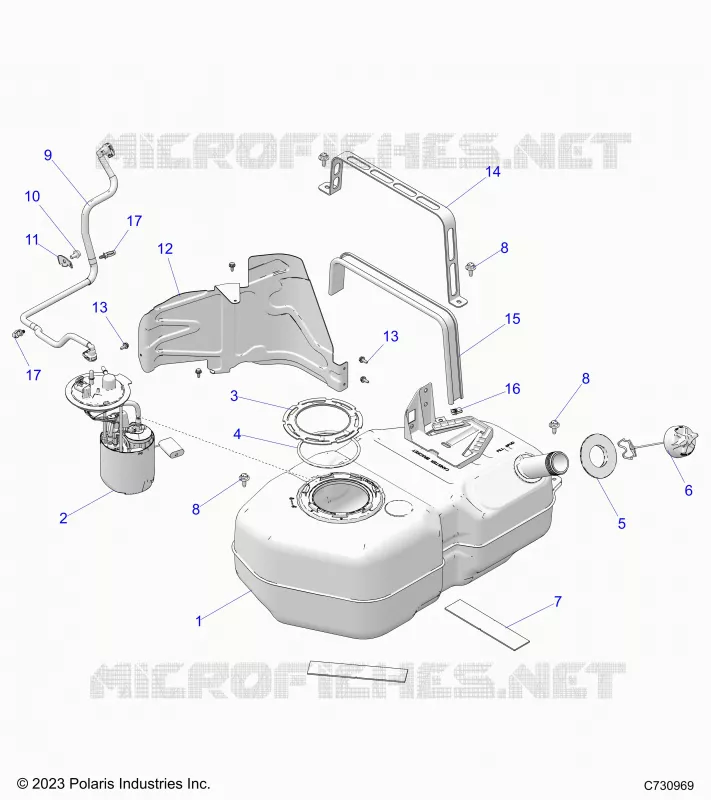 SISTEMA DE COMBUSTIBLE, FUEL TANK ASM.