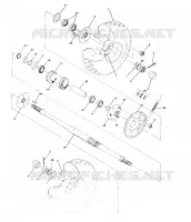 TRASERO conjunto de accionamiento RUEDA 250 4x4 / W928127 (4922872287B011)