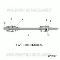 TREN, REAR HALF SHAFT