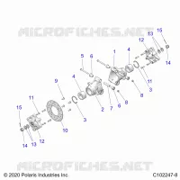 SUSPENSION TRASERA HUBS, CARRIER AND BRAKE DISC