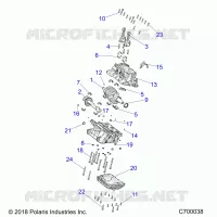 ENGINE, CRANKCASE AND CIGUEÑAL