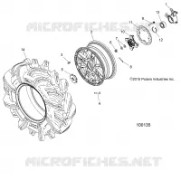 RUEDAS, FRONT AND HUB