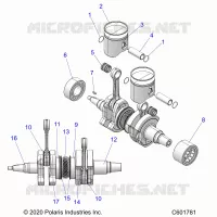 ENGINE, PISTON AND CIGUEÑAL