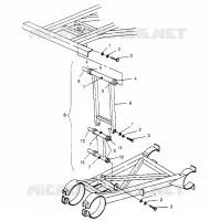 Parte trasera Barra estabilizadora ASSEMBLY 6x6 400L W948740 (4926802680C012)