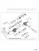 DRIVE TRAIN, PRINCIPAL GEARCASE INTERNALS