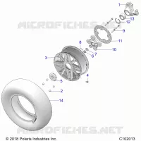 RUEDAS, FRONT AND HUB