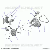 ENGINE, ALTERNADOR COVER HVAC