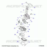 ENGINE, CRANKCASE AND CIGUEÑAL