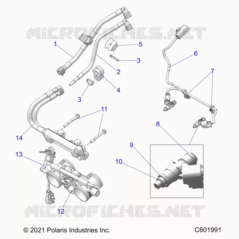 SISTEMA DE COMBUSTIBLE, RAIL, LINES AND THROTTLE BODY