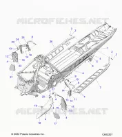 CHASSIS, PROTECCIÃ³N DEL EMBRAGUE, FOOTRESTS, AND RUNNING BOARDS
