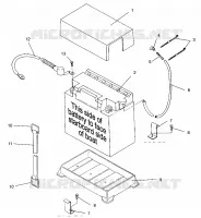 CAJA DE BATERIA SL 650 STD B954358 (4932923292B005)