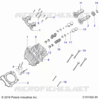 ENGINE, CULATA, CAMS AND VALVES