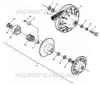 accionado de embrague BIG BOSS 6X6 400L W97AE38A (4940814081C010)