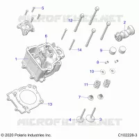 ENGINE, CULATA, CAM AND VALVES