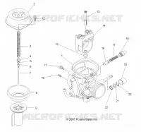 MOTOR, CARBURADOR, UPPER