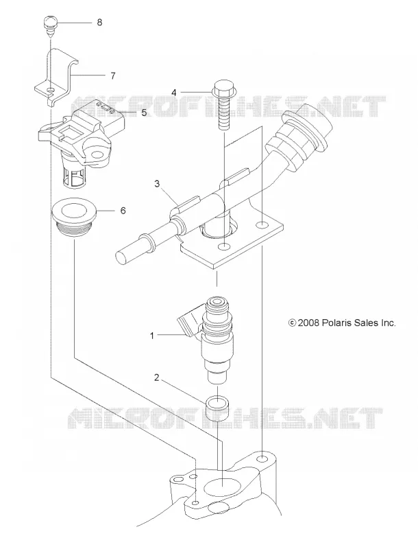 MOTOR, INYECTOR DE COMBUSTIBLE