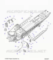 CHASSIS, PROTECCIÃ³N DEL EMBRAGUE, FOOTRESTS, AND RUNNING BOARDS