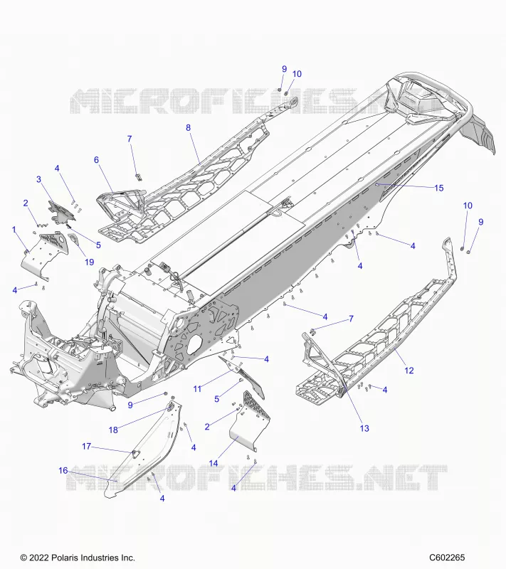 CHASSIS, PROTECCIÃ³N DEL EMBRAGUE, FOOTRESTS, AND RUNNINGBOARDS