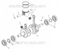 PISTÓN Y CIGÜEÑAL 700 RMK 0970966, 700 SKS 0970566 AND EUROPEAN 700 SKS (4938573857C009)