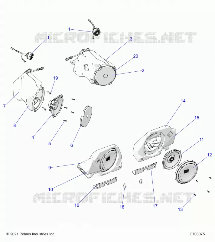 ELECTRICA, AUDIO, SPEAKERS RIDE COMMAND