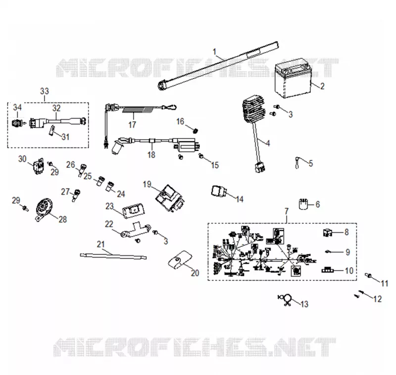 ELECTRICA, SWITCHES, HARNESS AND INDICATORS