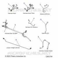 ELECTRICA, WIRE HARNESSES, HOOD/JUMPERS, GPS