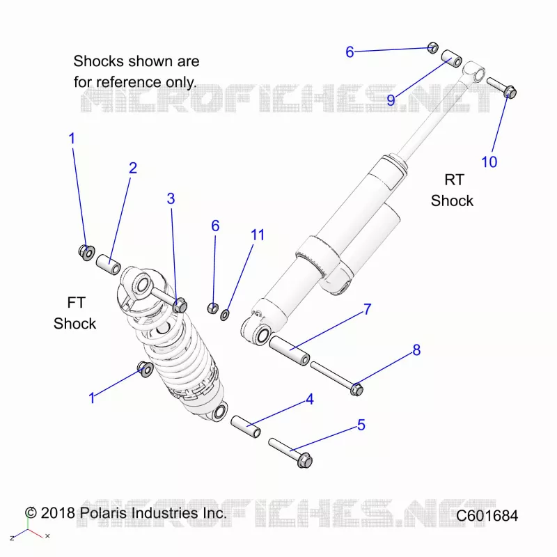 SUSPENSION, MONTAJE DE DESCARGA, REAR SUSP.