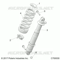 SUSPENSION, REAR MONTAJE DE DESCARGA