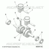 MOTOR, PISTON AND CRANKSHAFT