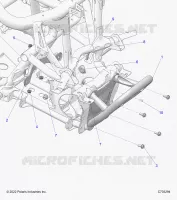 CHASSIS, MOUNTING, FRONT GEARCASE AND PARACHOQUES DELANTERA