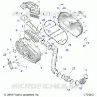 DRIVE TRAIN, TAPA DEL EMBRAGUE AND DUCTING
